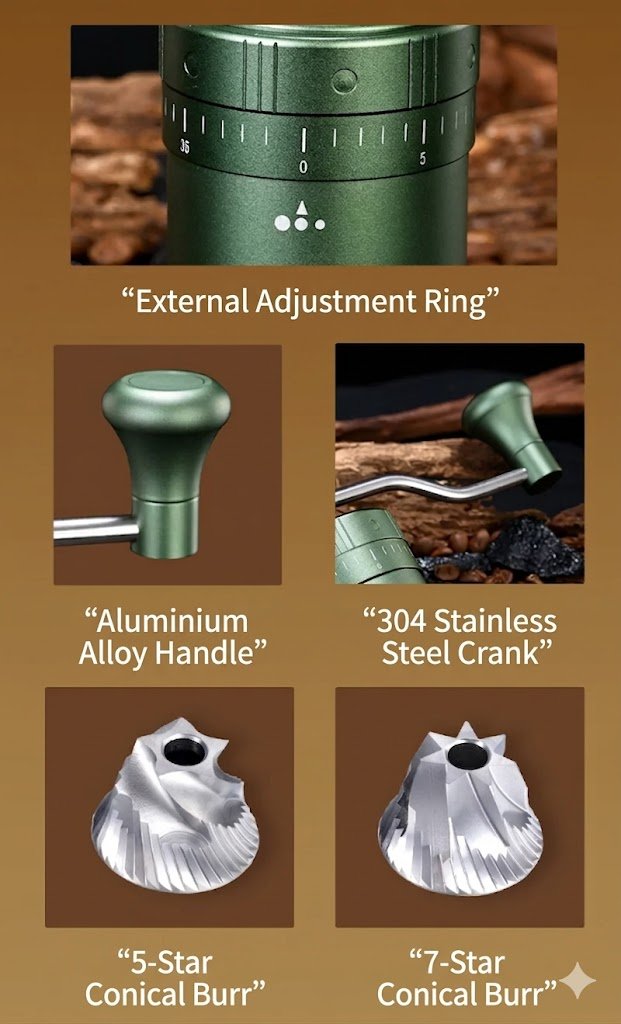 manual coffee grinder specification